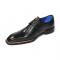 Emilio Franco "Filippo" Black Genuine Italian Calf Leather Monk Strap Dress Shoes.